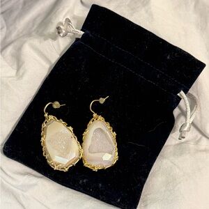 Opalesque druzzy drop Earrings